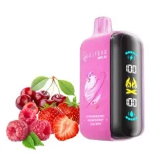 Elf Bar Raya D3 25000 Strawberry Raspberry Cherry 💖🍒 