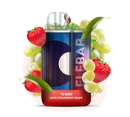 Elf Bar TE6000 Sour Strawberry Grape 💖🍇😝